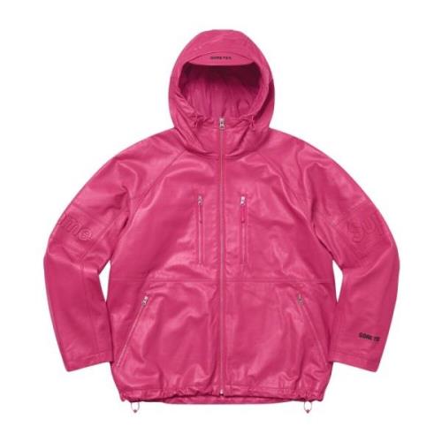 Begrænset udgave GORE-TEX læderjakke Magenta