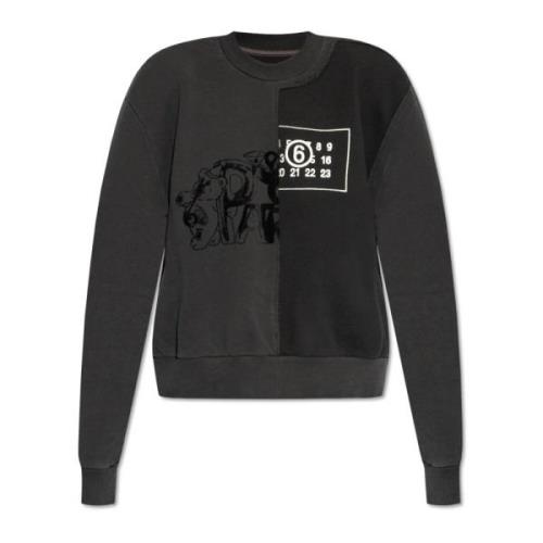 Sweatshirt med logo