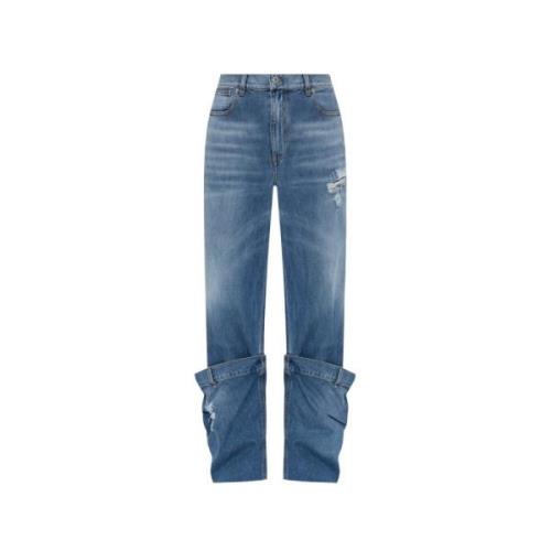 Jeans med dekorative opslag