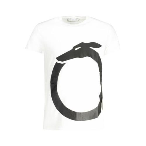 Tryk Logo Rund Hals T-Shirt