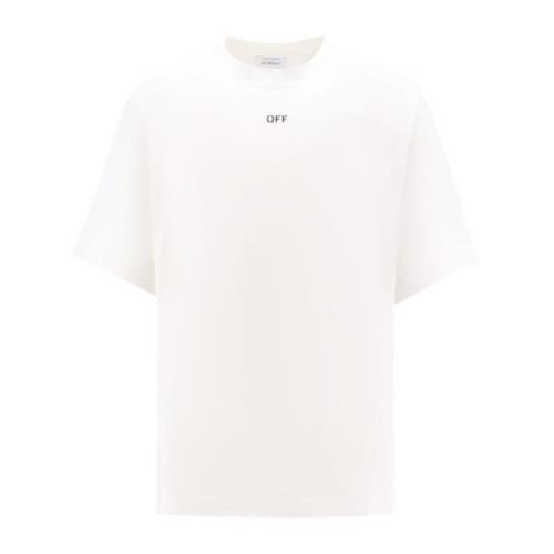 Hvid Crew-neck T-shirt Regular Fit