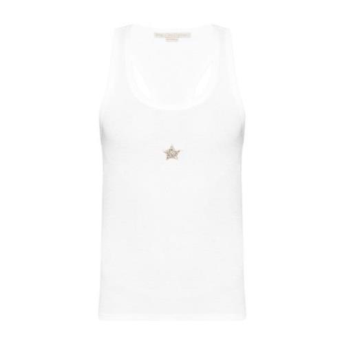 Hvid Ribbet Tank Top