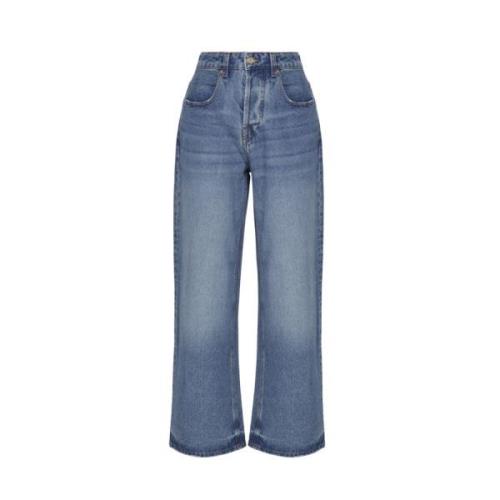 Indigo Wide Leg Denim Jeans