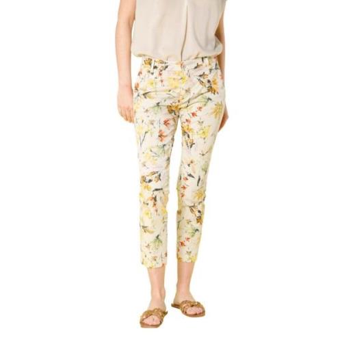 Blomstret Curvy Chino Bukser