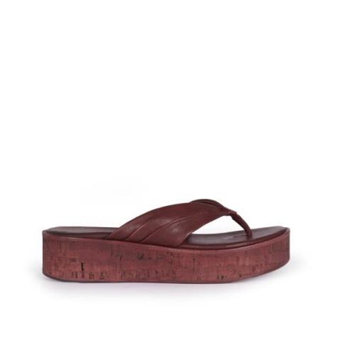 Håndlavet Kork Platform Sandal