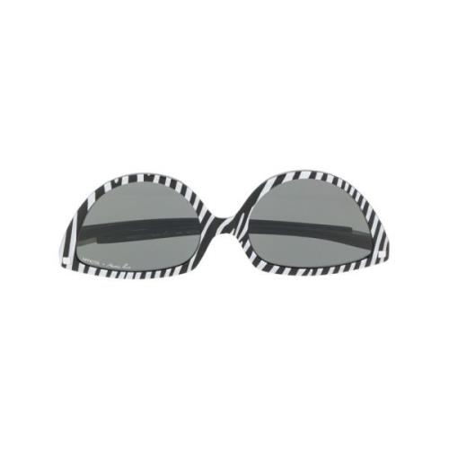 Zebra Print Cat-Eye Solbriller