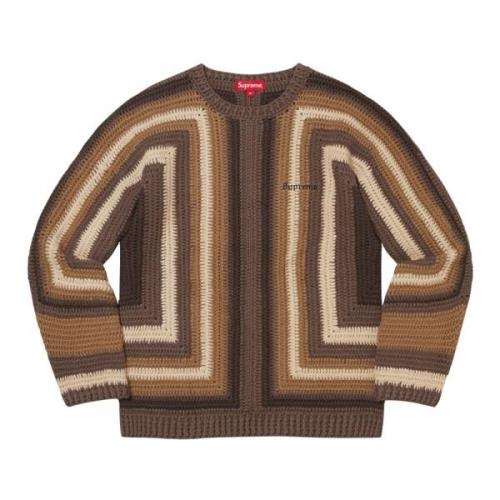 Håndhæklet Brun Sweater