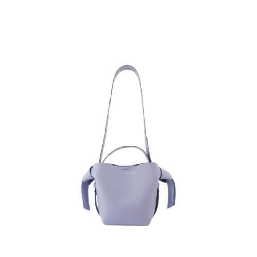 Mini R Crossbody Læder Blå/Brun