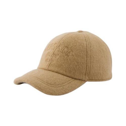 Bomuld Beige Baseball Cap Uld