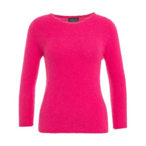 Pink Angora Sweater Strikvarer AW24