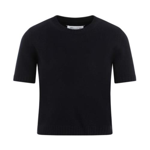 Blå Uld Crewneck Sweater