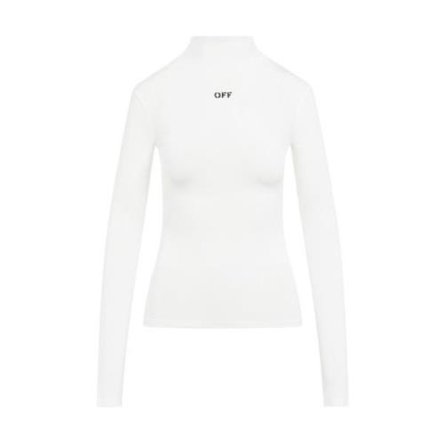 Hvid Sweater Elegant Stil