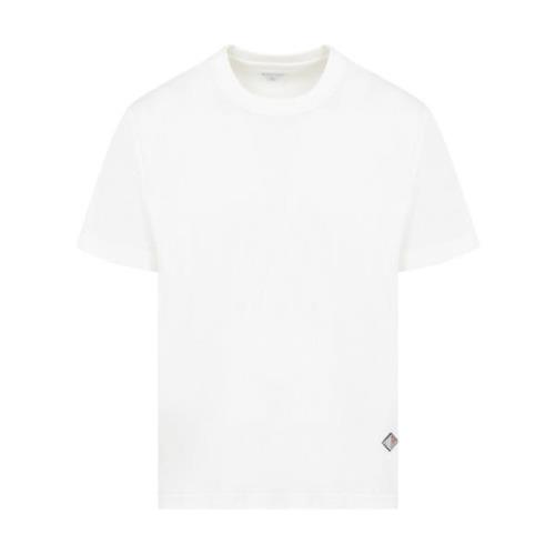 Hvid Bomuld T-Shirt Casual Stil