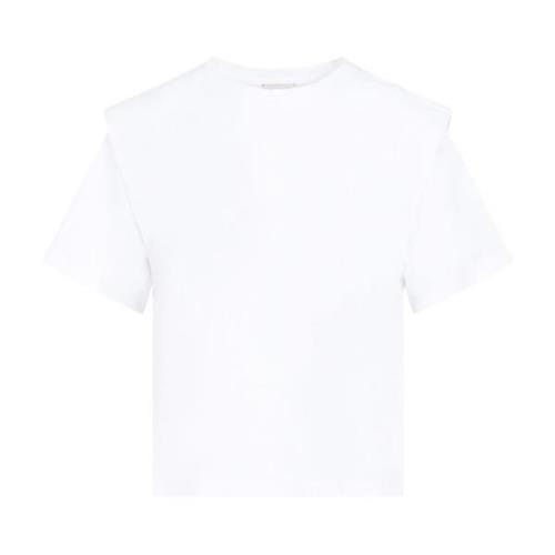 Hvid T-shirt Klassisk Rund Hals