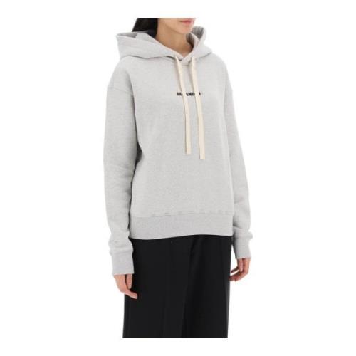 Logo Print Hoodie French Terry Sweatshirt