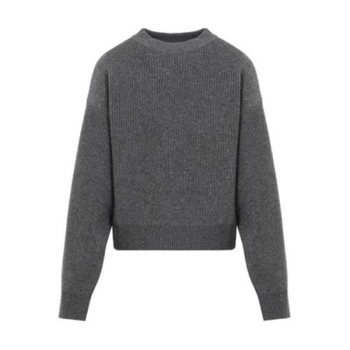 Kashmir Paillet Rund Hals Sweater