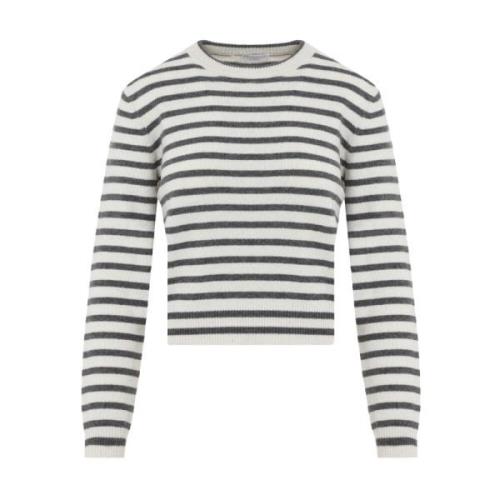 Luksuriøs Cashmere Stribet Sweater