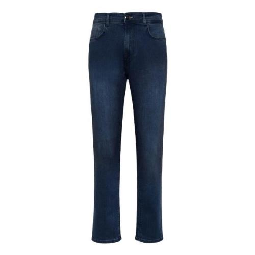 Mellemblå Stræk Denim Jeans