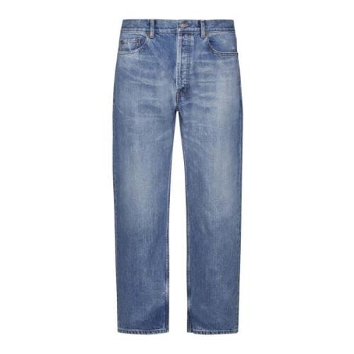 Lys Blå Denim Straight Leg Jeans