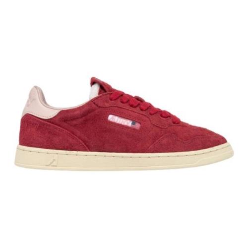 Røde Flade Sneakers Urban Stil