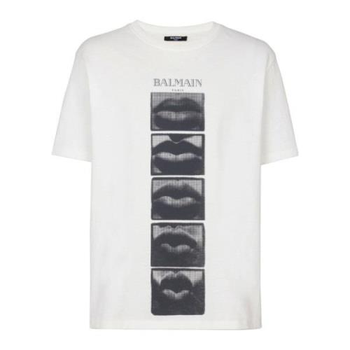 T-shirt med vintage Balain Lips print