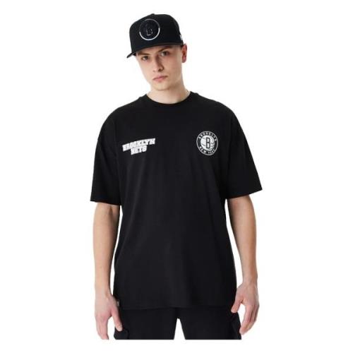 Sort Nets NBA Grafisk T-shirt