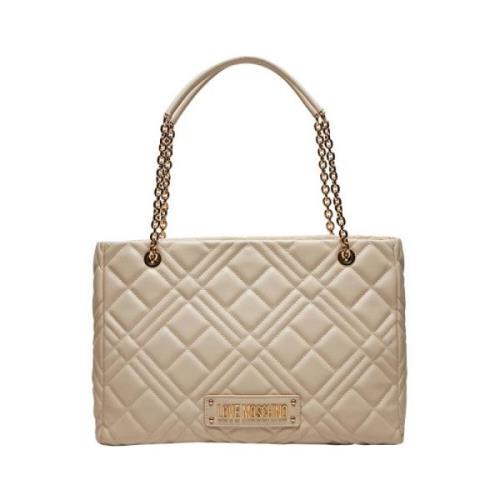 Ivory Shopper Taske Elegant Praktisk