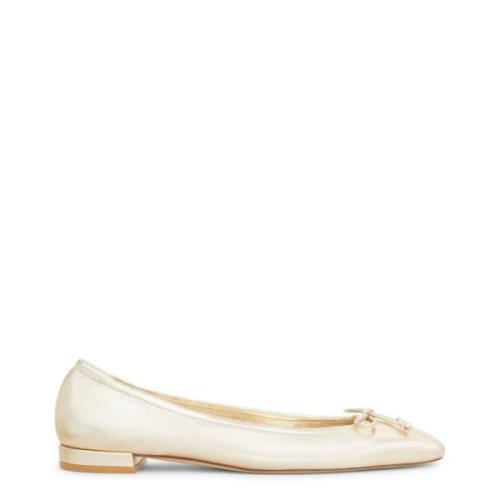 Minimalist Ballet Flat med Bue Accent