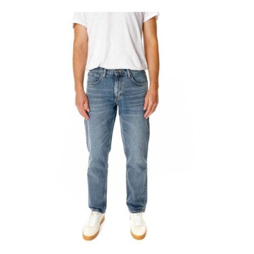 Tapered Fit Mid Waist Jeans