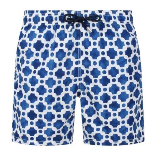 Geometrisk Cubic Print Badeshorts