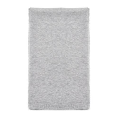 Melange Grey Fine Knit Scarf