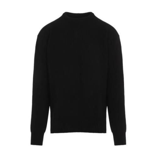 Sort Fisker Uld Pullover Sweater