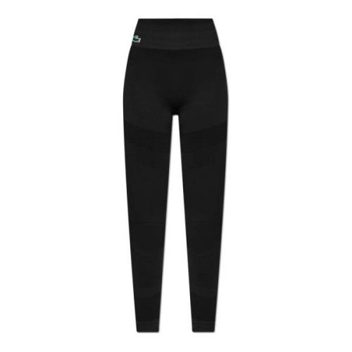 Leggings med logo patch