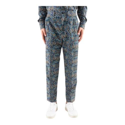 Paisley Print Suit Trousers