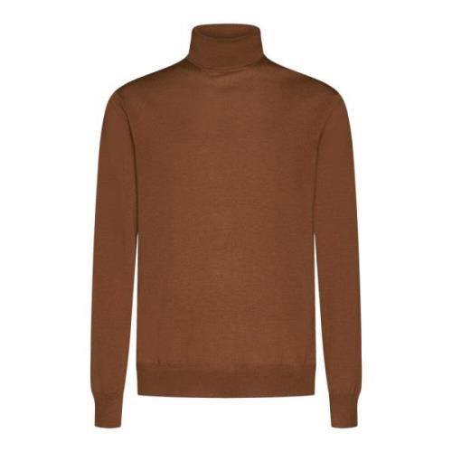 Brun Uld Rullekrave Jumper