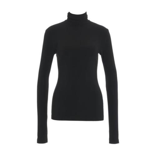 Sort Turtleneck Top Dame Tøj