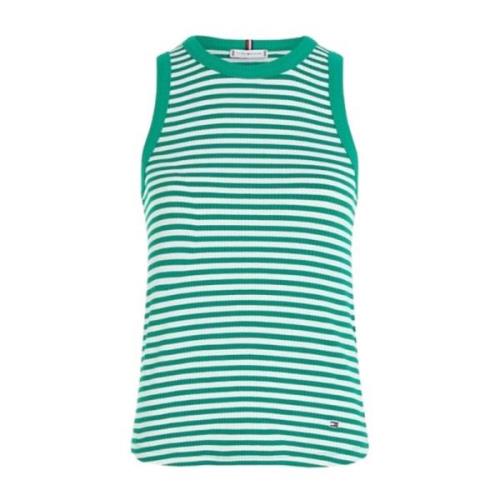 Stribet Rib Tank Top til Kvinder