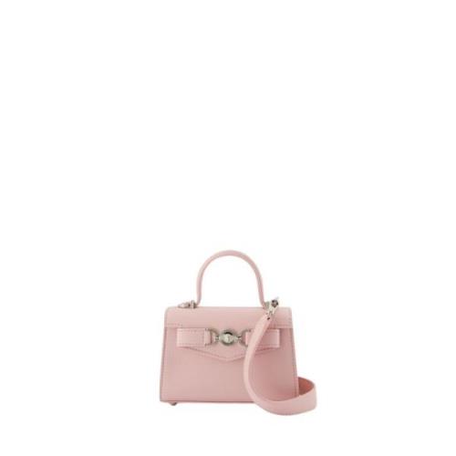 Pink Mini Medusa Crossbody Læder Taske