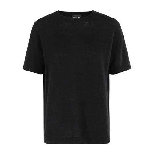 Strik T-shirt med Paprika Design