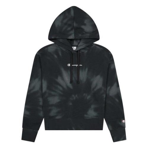 Tie-Dye Print Cropped Hoodie