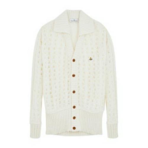 Blonde Cardigan Off White Skjorte Hals