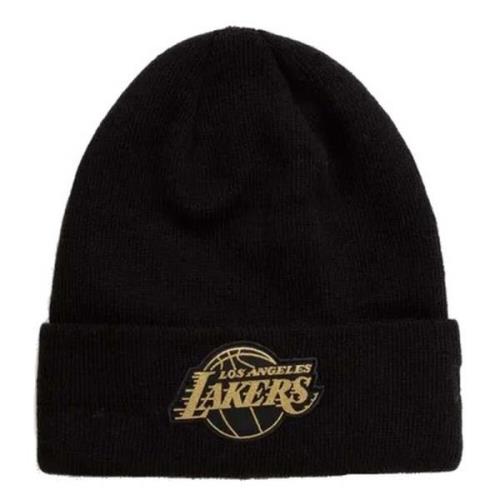 NBA L.A Lakers Metallic Badge Beanie Wool Cap