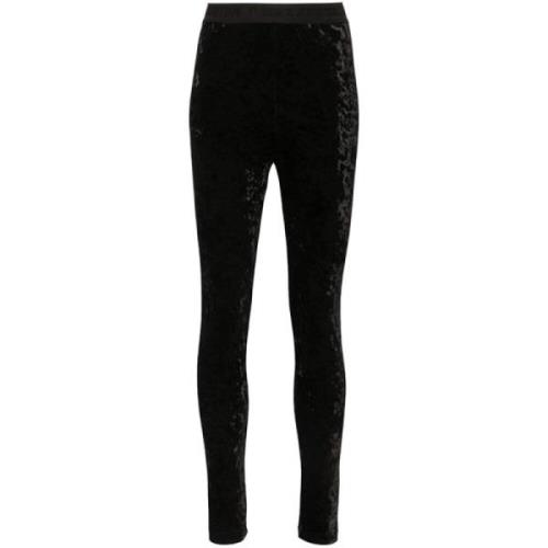 Velour Logo Taljebånd Leggings