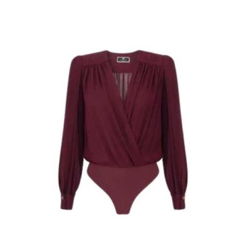 Bordeaux Viskose Body Bluse CB009 CG3