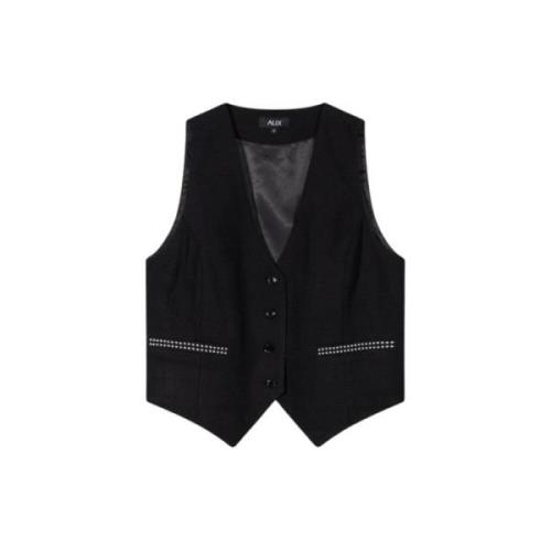 Studded Sleeveless Jacket