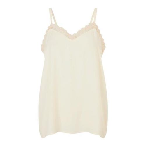 Feminin Blonde Top Off-White