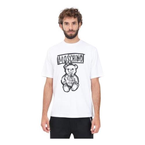 Teddy Bear Hvid Kortærmet T-shirt