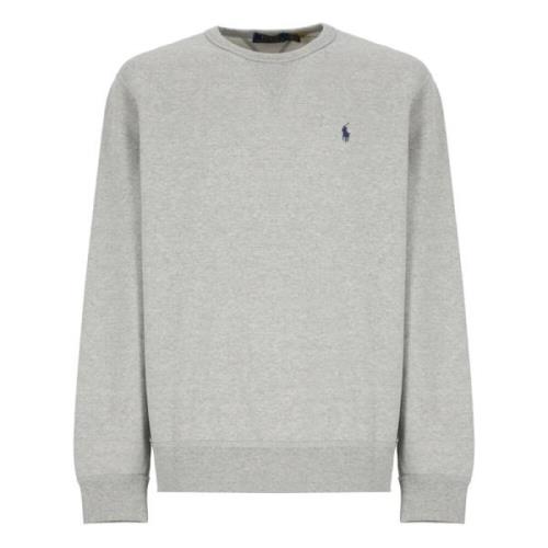 Ikonisk Grå Bomuld Crewneck Sweatshirt