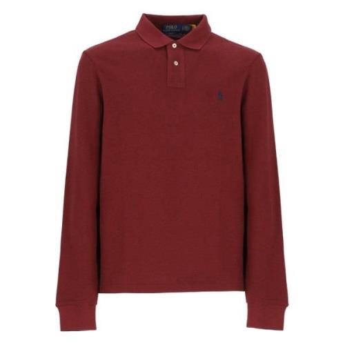 Bordeaux Polo Shirt med Ikonisk Pony