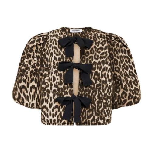 Leopard Bow Blouse